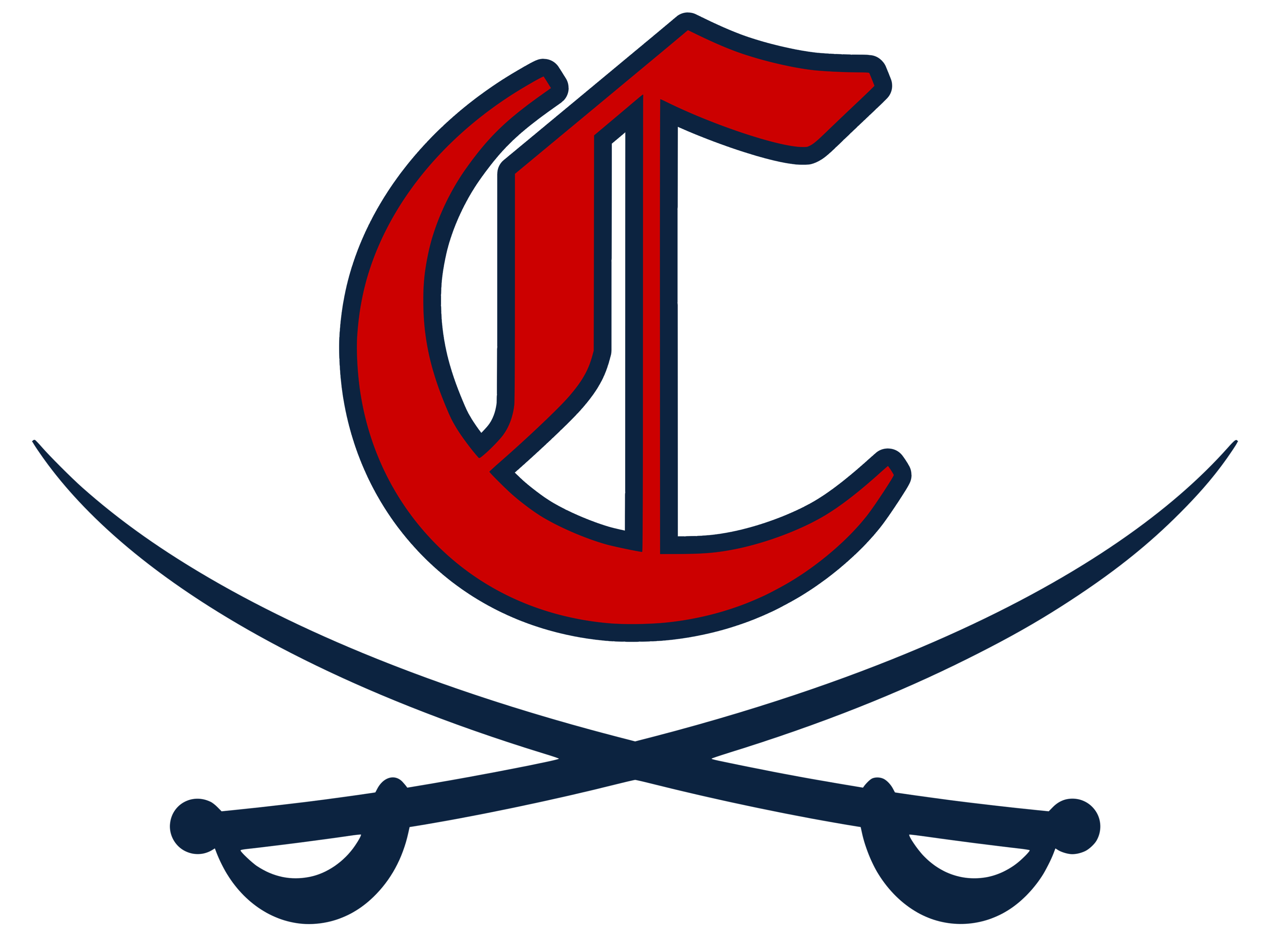 C Sabre Alternate Logo Red and Navy